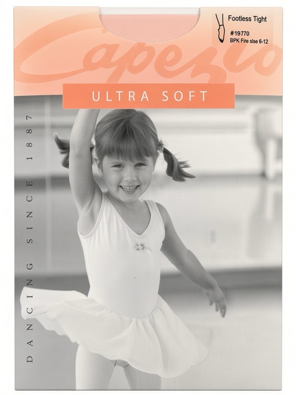 Capezio Ultra Soft Footless Tights Ballet Pink Kids 8-12 NWT Lot of 2